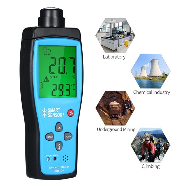 เครื่องวัดก๊าซออกซิเจน Oxygen Meter รุ่น AR8100