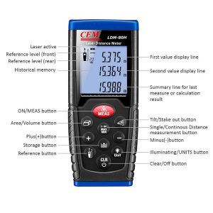 เครื่องวัดระยะเลเซอร์ LDM-80H