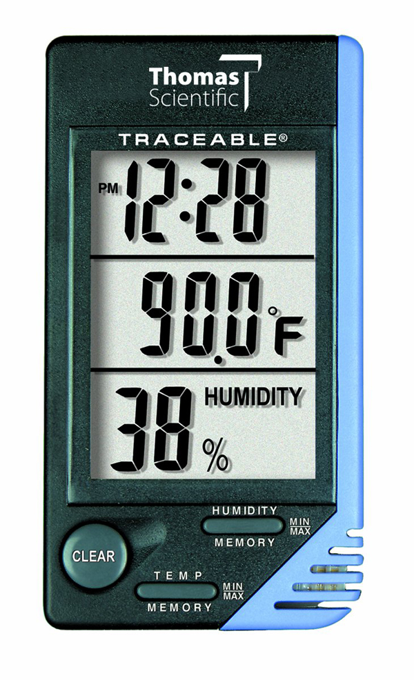 Data Logger Thomas Traceable Thermometer Clock