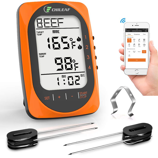 เครื่องวัดอุณหภูมิ CHILEAF Wireless BBQ Thermometer